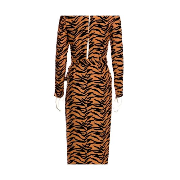 NWT Sz 6 Reformation MAURITA RAJAH Wrap Dress Animal Print - Picture 4 of 10